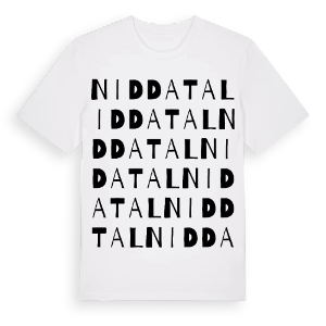 Niddatal ordlek t-shirt – ekologisk bomull t-shirt från Pinshirt