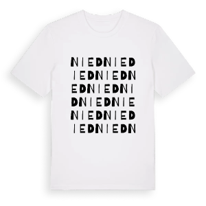 Nied ordlek t-shirt – ekologisk bomull t-shirt från Pinshirt