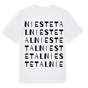 Niestetal ordlek t-shirt – ekologisk bomull t-shirt från Pinshirt