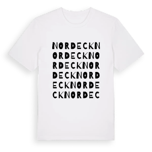 Nordeck ordlek t-shirt – ekologisk bomull t-shirt från Pinshirt
