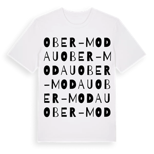 Ober-Modau ordlek t-shirt – ekologisk bomull t-shirt från Pinshirt