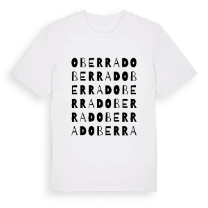 Oberrad ordlek t-shirt – ekologisk bomull t-shirt från Pinshirt