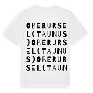 Oberursel (Taunus) ordlek t-shirt – ekologisk bomull t-shirt från Pinshirt