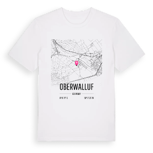Oberwalluf karta t-shirt – ekologisk bomull t-shirt från Pinshirt