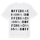 Offenbach am Main ordlek t-shirt
