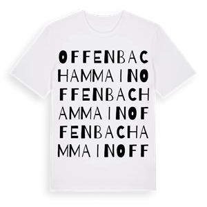 Offenbach am Main ordlek t-shirt – ekologisk bomull t-shirt från Pinshirt