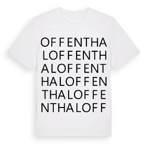 Offenthal ordlek t-shirt – ekologisk bomull t-shirt från Pinshirt