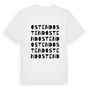 Ostend ordlek t-shirt – ekologisk bomull t-shirt från Pinshirt
