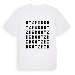 Otzberg ordlek t-shirt – ekologisk bomull t-shirt från Pinshirt
