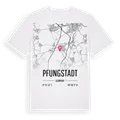 Pfungstadt karta t-shirt
