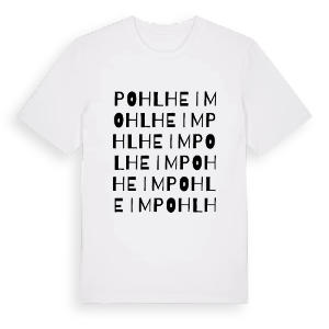 Pohlheim ordlek t-shirt – ekologisk bomull t-shirt från Pinshirt
