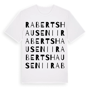 Rabertshausen II ordlek t-shirt – ekologisk bomull t-shirt från Pinshirt