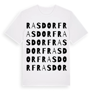 Rasdorf ordlek t-shirt – ekologisk bomull t-shirt från Pinshirt