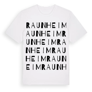 Raunheim ordlek t-shirt – ekologisk bomull t-shirt från Pinshirt