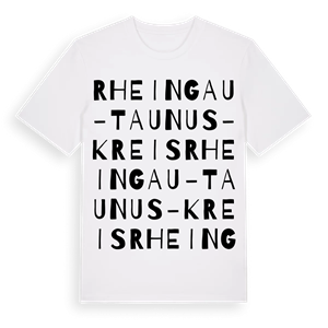 Rheingau-Taunus-Kreis ordlek t-shirt – ekologisk bomull t-shirt från Pinshirt