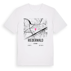 Riederwald karta t-shirt – ekologisk bomull t-shirt från Pinshirt