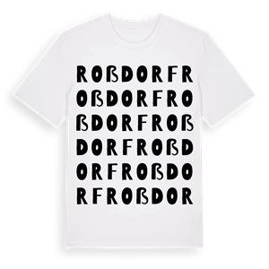 Roßdorf ordlek t-shirt – ekologisk bomull t-shirt från Pinshirt