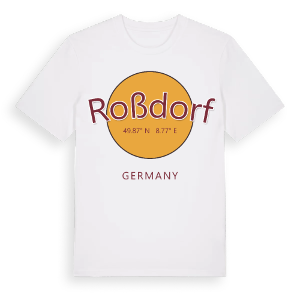 Roßdorf cirkel t-shirt – ekologisk bomull t-shirt från Pinshirt