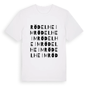 Rödelheim ordlek t-shirt – ekologisk bomull t-shirt från Pinshirt