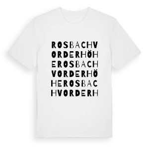 Rosbach vor der Höhe ordlek t-shirt – ekologisk bomull t-shirt från Pinshirt