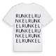 Runkel ordlek t-shirt