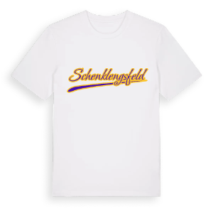 Schenklengsfeld baseball t-shirt – ekologisk bomull t-shirt från Pinshirt