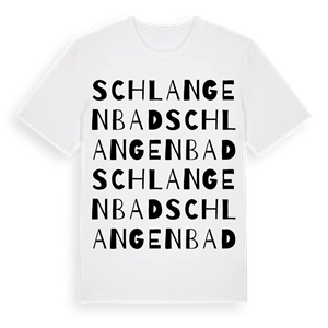Schlangenbad ordlek t-shirt – ekologisk bomull t-shirt från Pinshirt