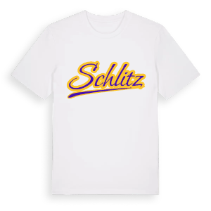 Schlitz baseball t-shirt – ekologisk bomull t-shirt från Pinshirt