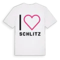 Jag älskar Schlitz t-shirt stort tryck