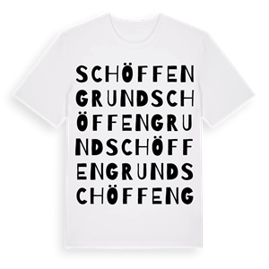 Schöffengrund ordlek t-shirt – ekologisk bomull t-shirt från Pinshirt