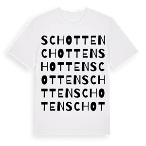 Schotten ordlek t-shirt – ekologisk bomull t-shirt från Pinshirt
