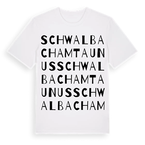 Schwalbach am Taunus ordlek t-shirt – ekologisk bomull t-shirt från Pinshirt