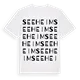 Seeheim ordlek t-shirt