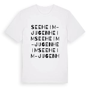 Seeheim-Jugenheim ordlek t-shirt – ekologisk bomull t-shirt från Pinshirt