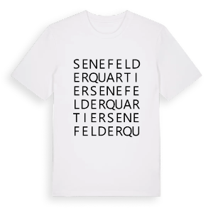 Senefelderquartier ordlek t-shirt – ekologisk bomull t-shirt från Pinshirt