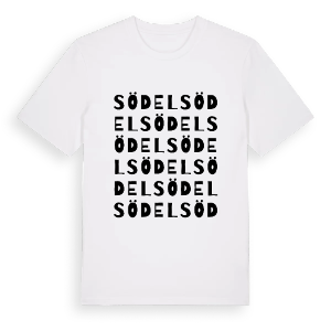 Södel ordlek t-shirt – ekologisk bomull t-shirt från Pinshirt