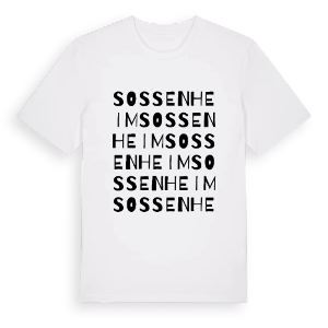 Sossenheim ordlek t-shirt – ekologisk bomull t-shirt från Pinshirt