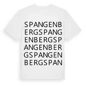 Spangenberg ordlek t-shirt – ekologisk bomull t-shirt från Pinshirt