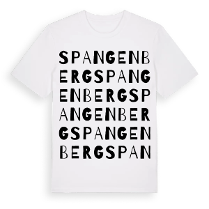 Spangenberg ordlek t-shirt – ekologisk bomull t-shirt från Pinshirt