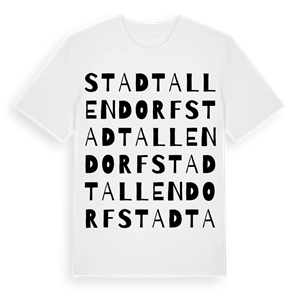 Stadtallendorf ordlek t-shirt – ekologisk bomull t-shirt från Pinshirt
