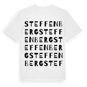 Steffenberg ordlek t-shirt – ekologisk bomull t-shirt från Pinshirt