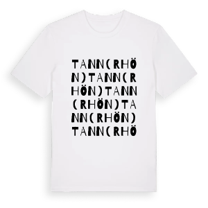 Tann (Rhön) ordlek t-shirt – ekologisk bomull t-shirt från Pinshirt