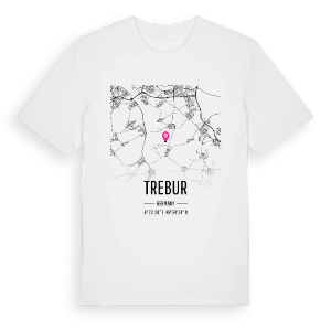 Trebur karta t-shirt – ekologisk bomull t-shirt från Pinshirt