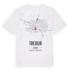Trebur karta t-shirt – ekologisk bomull t-shirt från Pinshirt