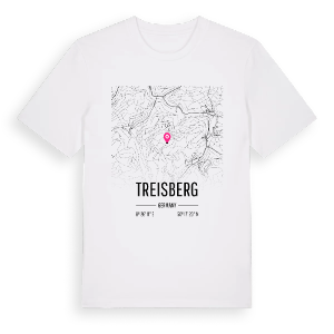 Treisberg karta t-shirt – ekologisk bomull t-shirt från Pinshirt