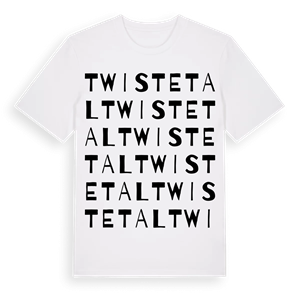 Twistetal ordlek t-shirt – ekologisk bomull t-shirt från Pinshirt