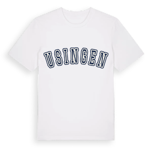 Usingen college t-shirt – ekologisk bomull t-shirt från Pinshirt