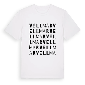 Vellmar ordlek t-shirt – ekologisk bomull t-shirt från Pinshirt