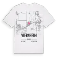 Viernheim karta t-shirt
