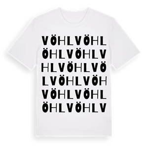 Vöhl ordlek t-shirt – ekologisk bomull t-shirt från Pinshirt